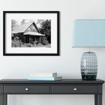 Indiana General Store Black and White Wall Art Print -