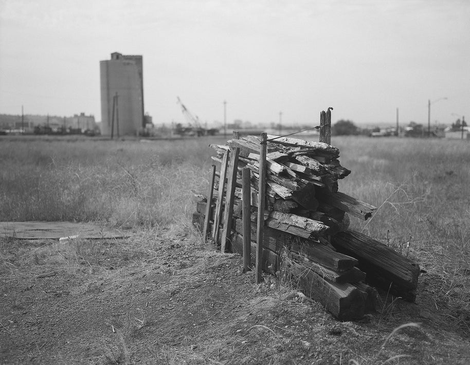 Industrial Meadow Black and White Photo Print - Photography