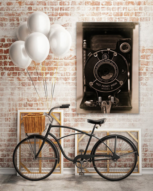 Large Fine Art Metal Print Vintage Camera - Ready to Hang Art Lost Kat Photography