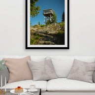 Montana Photography Print Garver Mountain Lookout Tower