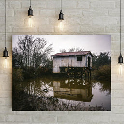 Louisiana Bayou Boathouse Fine Art Print - Photography