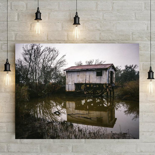 Louisiana Bayou Boathouse Fine Art Print - Photography