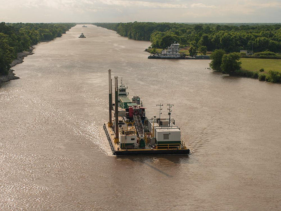Mississippi River Barge Fine Art Print - Photography