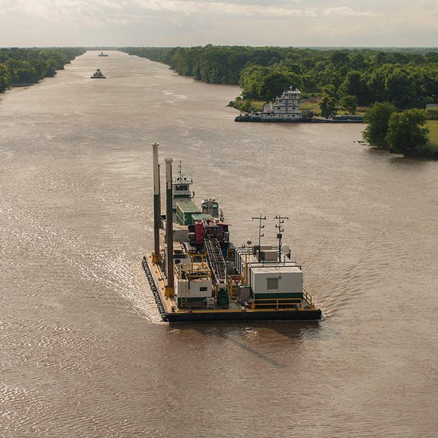 Mississippi River Barge Fine Art Print - Photography