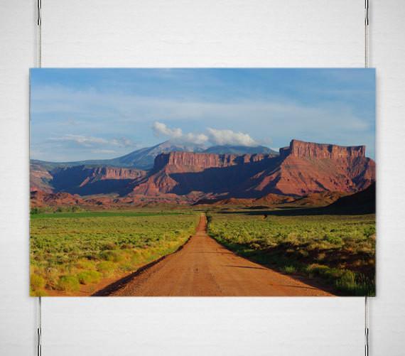 Moab Ranch Road Four Corners Utah Art Print - Photography