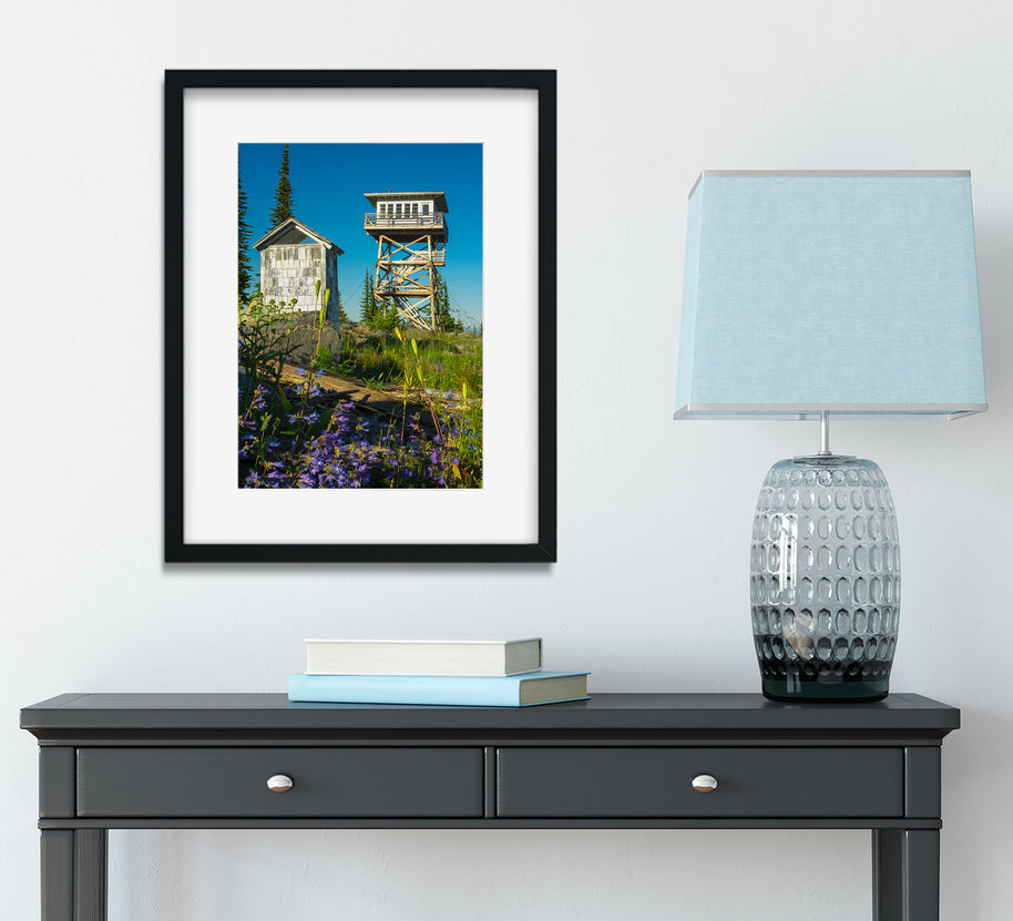 Garver Mountain Lookout Tower Photo Print Yaak Montana
