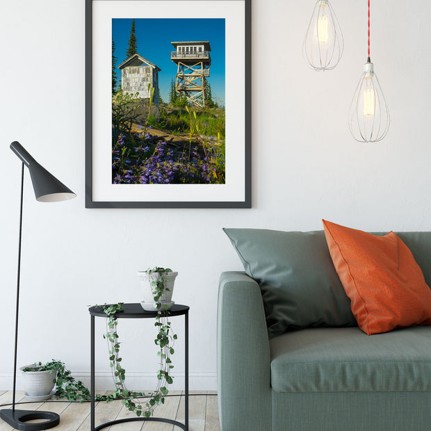 Garver Mountain Lookout Tower Photo Print Yaak Montana