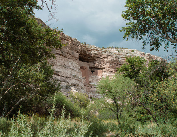 Montezuma's Castle Lush Forest View Arizona Photo Print -