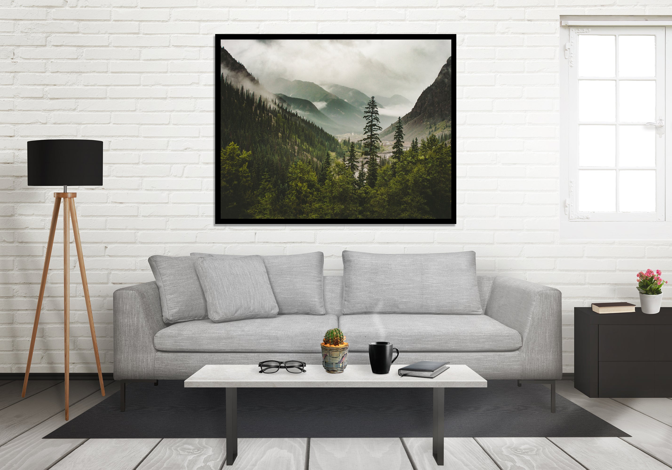 Colorado Mountain Valley Neture Photography Wall Art Print