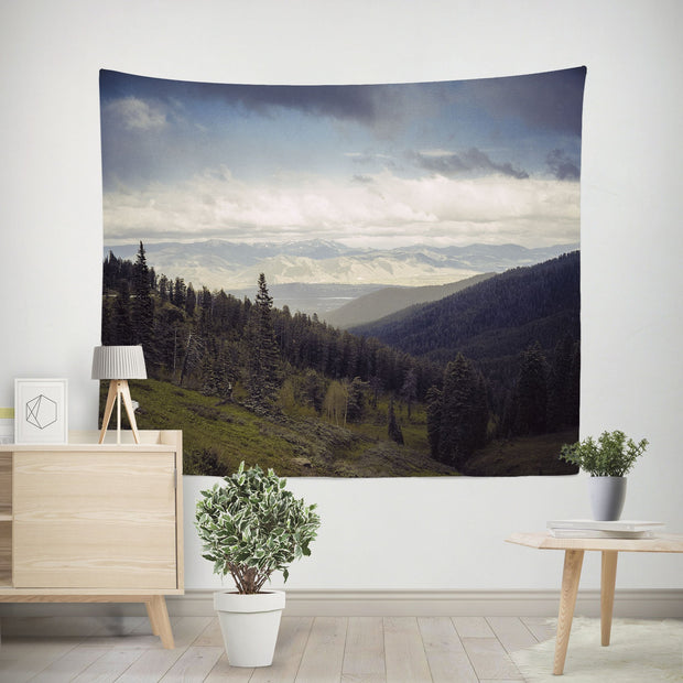 Mountains Forever, Scenic Wall Tapestry Lost In Nature