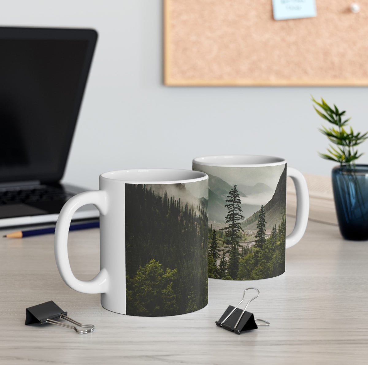 Mountain Valley Mug Scenic Nature Coffee - Mugs