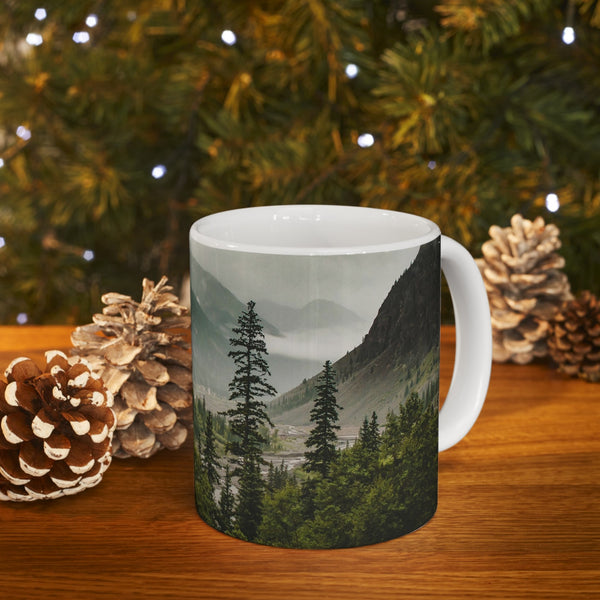 Mountain Valley Mug Scenic Nature Coffee - Mugs