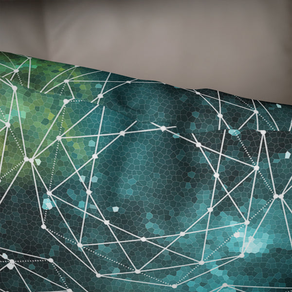 Geometric Space Throw Pillow Cover - Pillows
