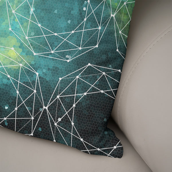 Geometric Space Throw Pillow Cover - Pillows