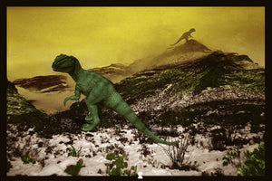 Dinos in the Desert Collage Wall Art Print - Photography