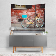 New Orleans Bicycle Wall Tapestry Lost In Nature