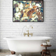 Oak Leaves, Colorado Winter Photography - Fine Art Print Lost Kat Photography