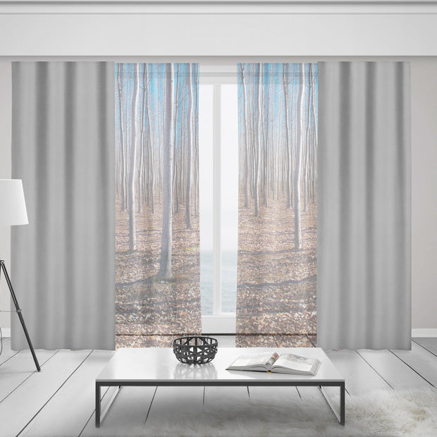 Lost In The Autumn Forest Window Curtains 58x84 Sheer