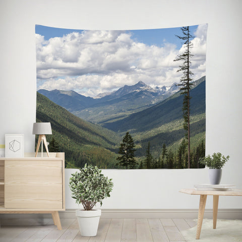 Pacific Northwest Mountains Wall Tapestry Lost In Nature
