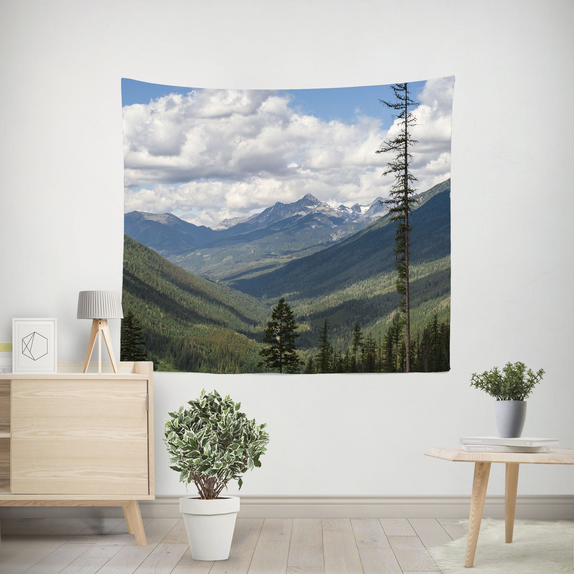 Pacific Northwest Mountains Wall Tapestry Lost In Nature