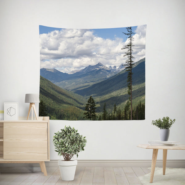 Pacific Northwest Mountains Wall Tapestry Lost In Nature