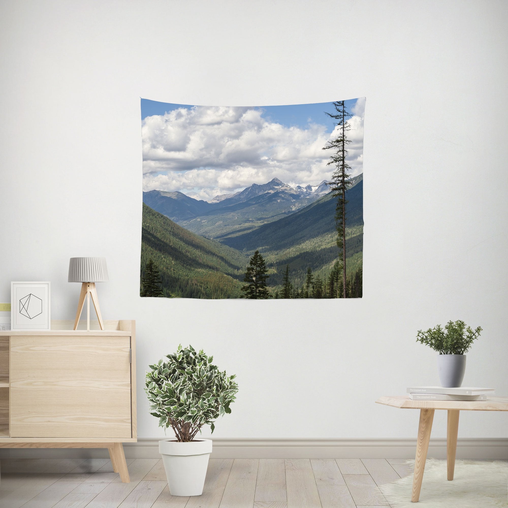 Pacific Northwest Mountains Wall Tapestry Lost In Nature