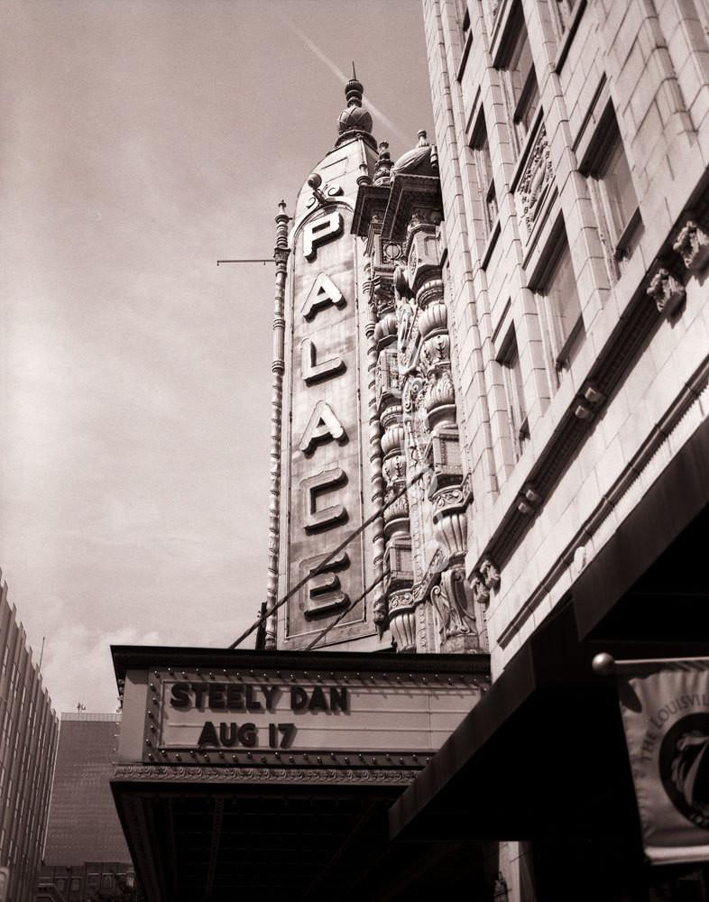 Palace Theater Louisville Kentucky Black and White Photo