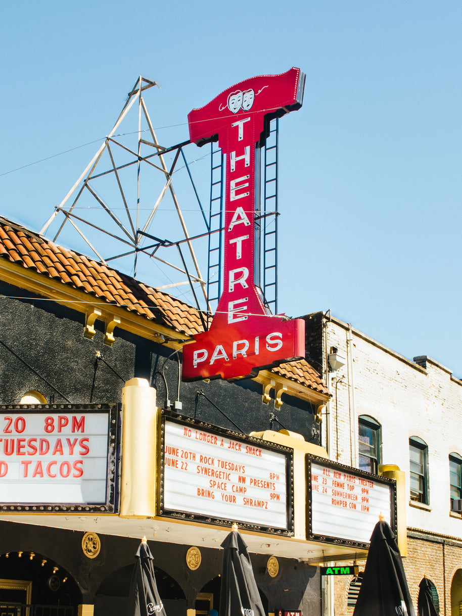 Paris Theater Wall Art Portland Oregon Photo Print -
