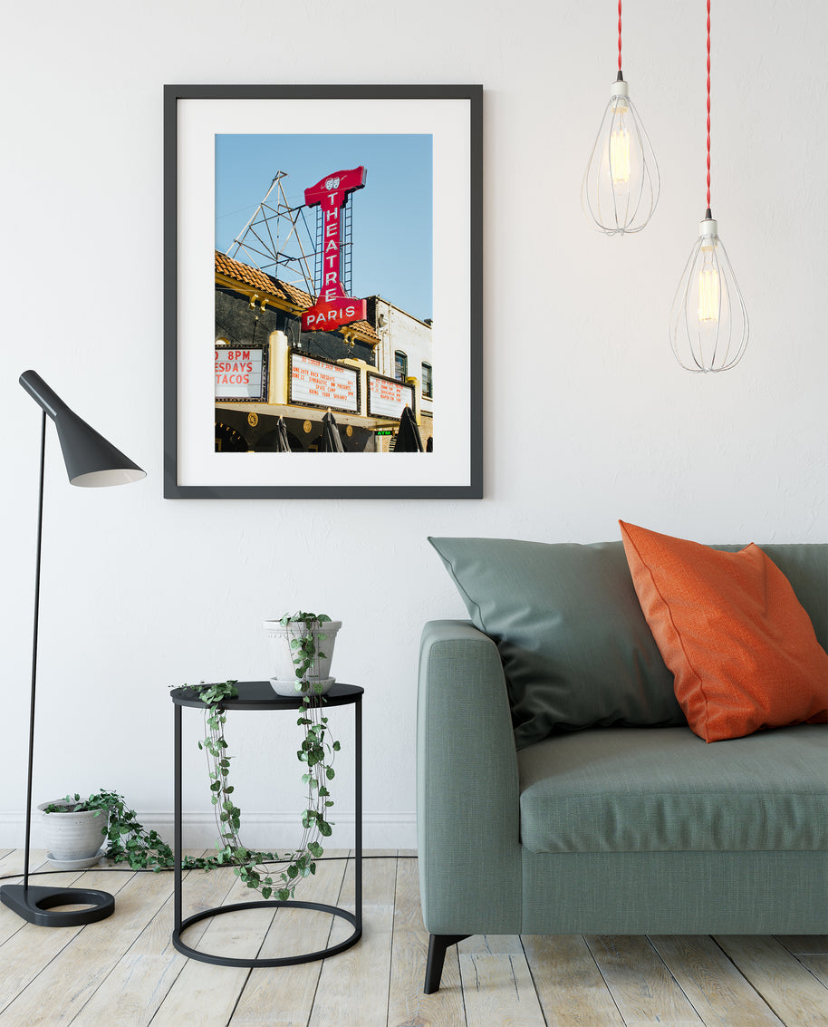 Paris Theater Wall Art Portland Oregon Photo Print -