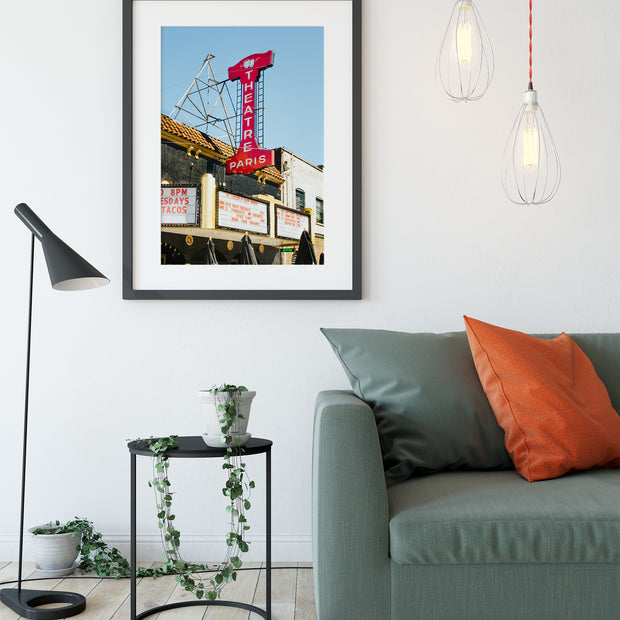 Paris Theater Wall Art Portland Oregon Photo Print -