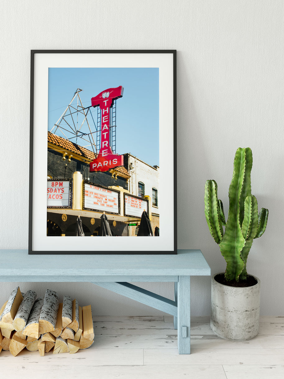 Paris Theater Wall Art Portland Oregon Photo Print -