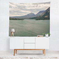 Peaceful Lake Photography Wall Tapestry Lost in Nature