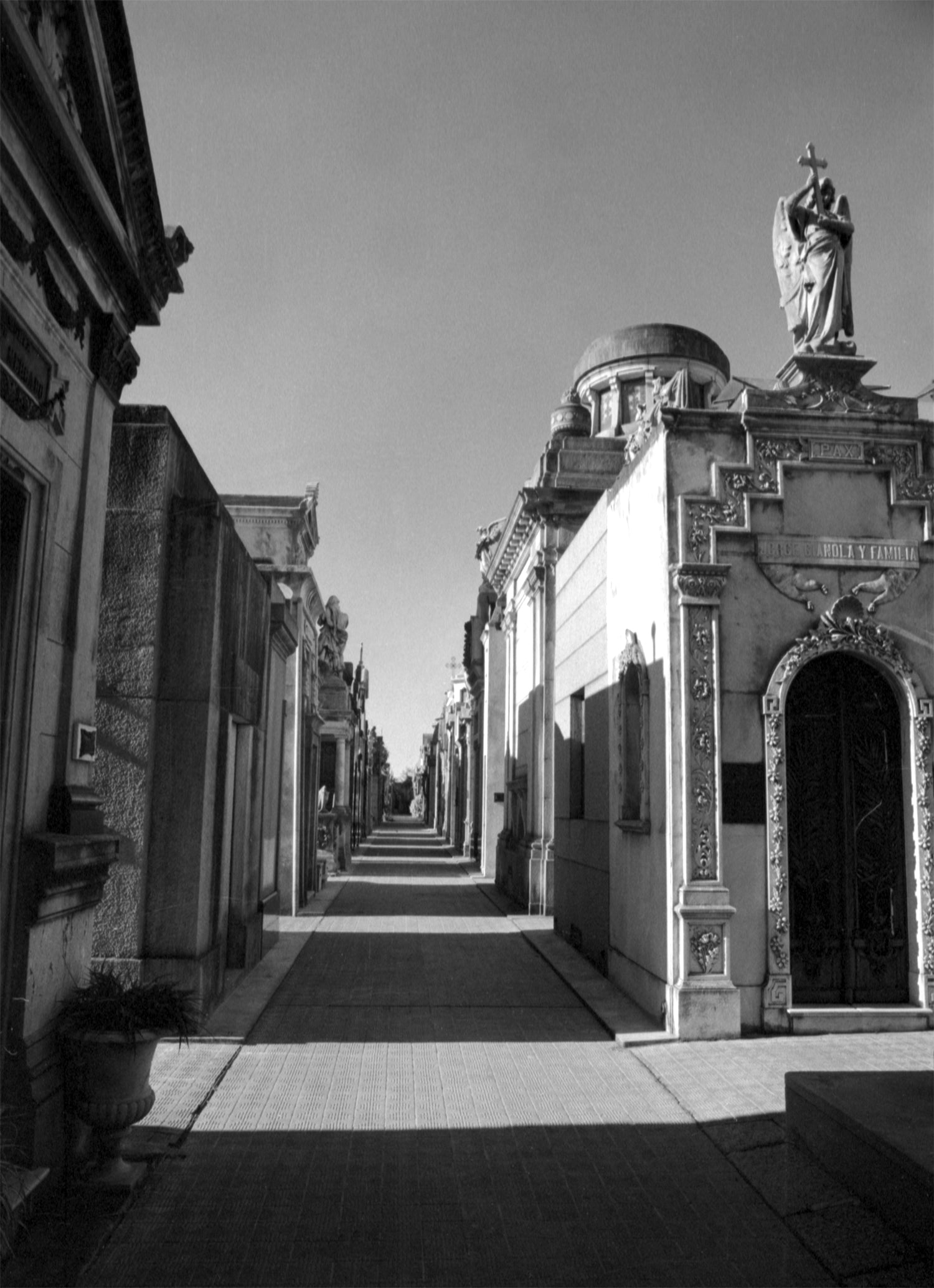 Mausoleums in Recoleta Buenos Aires Argentina Black