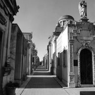 Mausoleums in Recoleta Buenos Aires Argentina Black