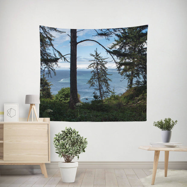 Redwood Coast Wall Tapestry, Northern California Lost In Nature