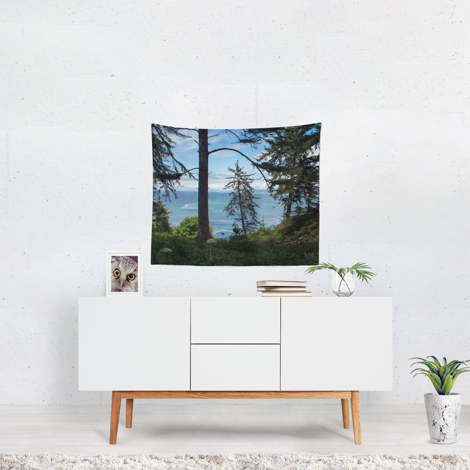 Redwood Coast Wall Tapestry, Northern California Lost In Nature