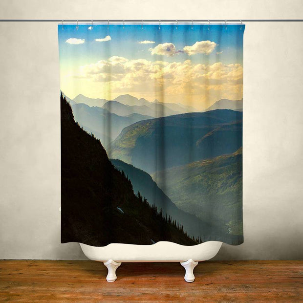 Glacier National Park Shower Curtain 71x74 inches - in