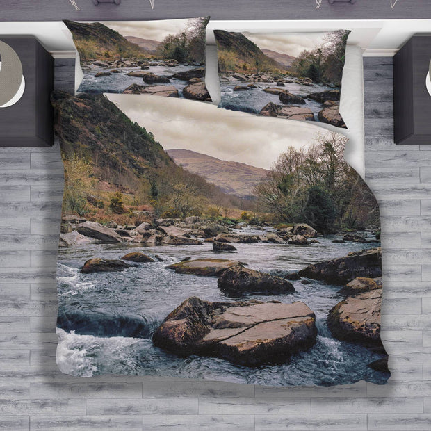 Rocky River Wales Duvet Cover Set - Twin, Queen, King Lost in Nature