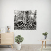 Roots of Life, Tree Wall Tapestry Lost In Nature