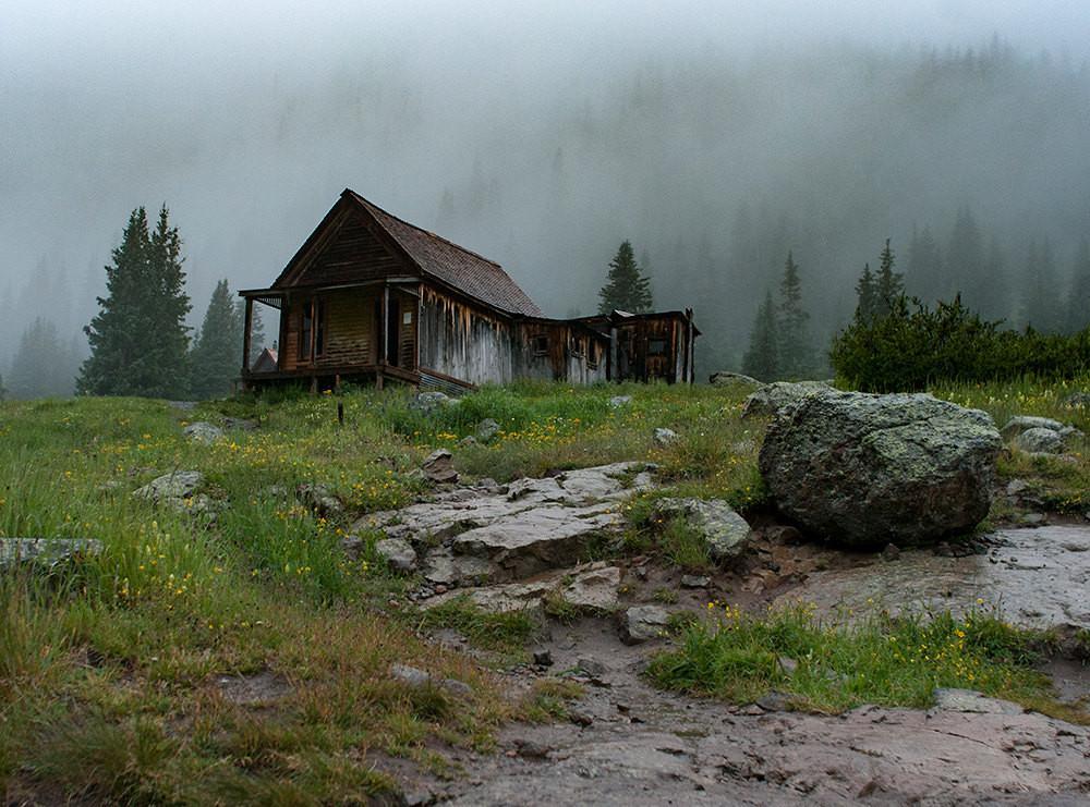 Rustic Cabin Photography Print, Colorado Mountain Photography - Fine Art Print Lost Kat Photography