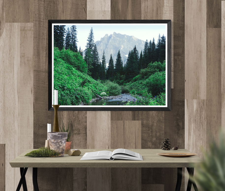 Mountain Peak Valley Scenic View Photo Print Granite Lake