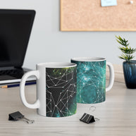 Geometric Space Coffee Mug Nerdy Gift - Mugs