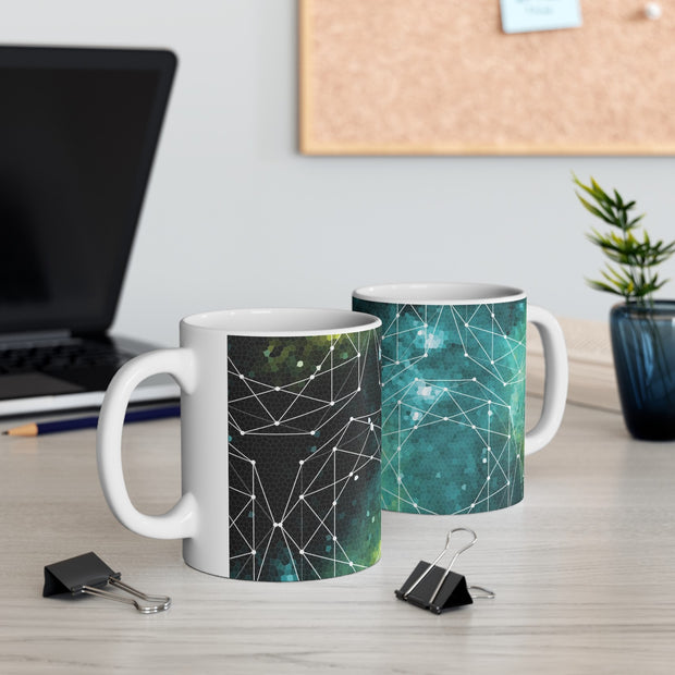 Geometric Space Coffee Mug Nerdy Gift - Mugs