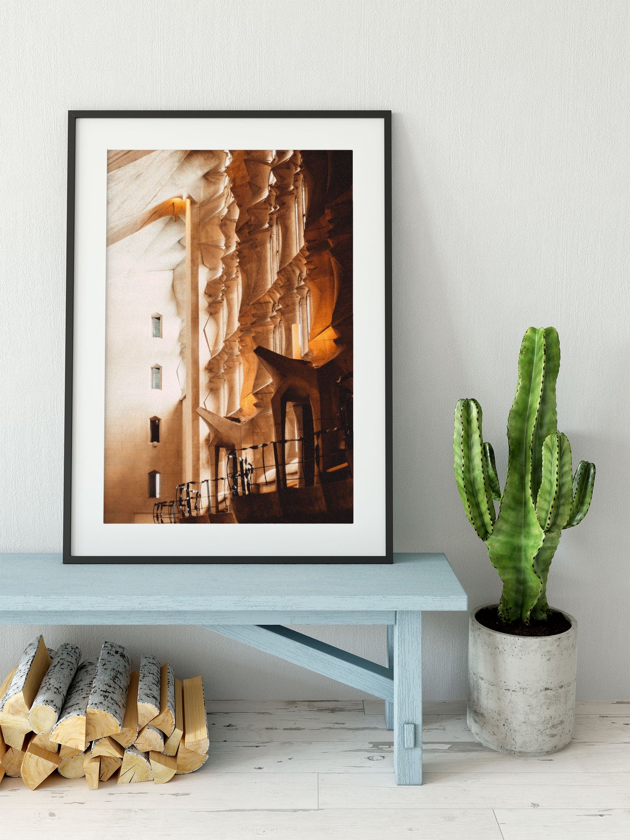 Light and Dark in Sagrada Familia Photo Print - Photography
