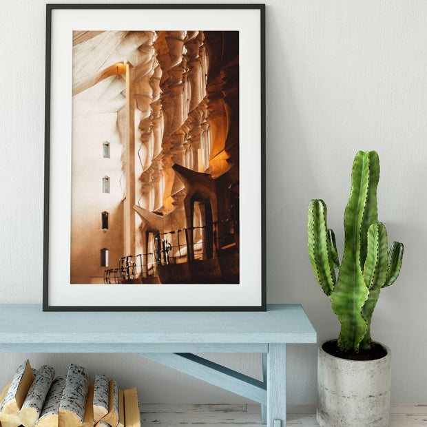 Light and Dark in Sagrada Familia Photo Print - Photography