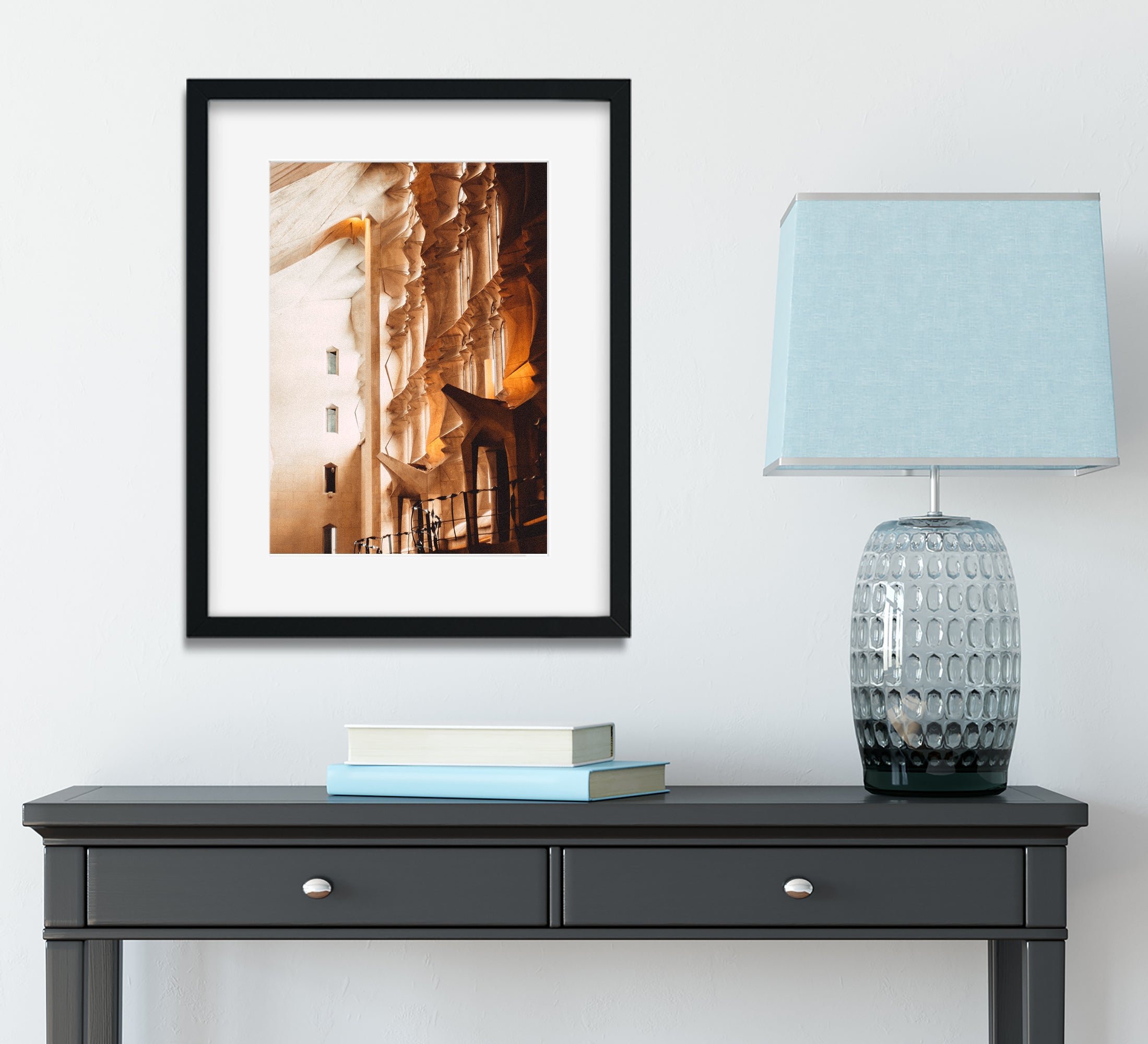 Light and Dark in Sagrada Familia Photo Print - Photography