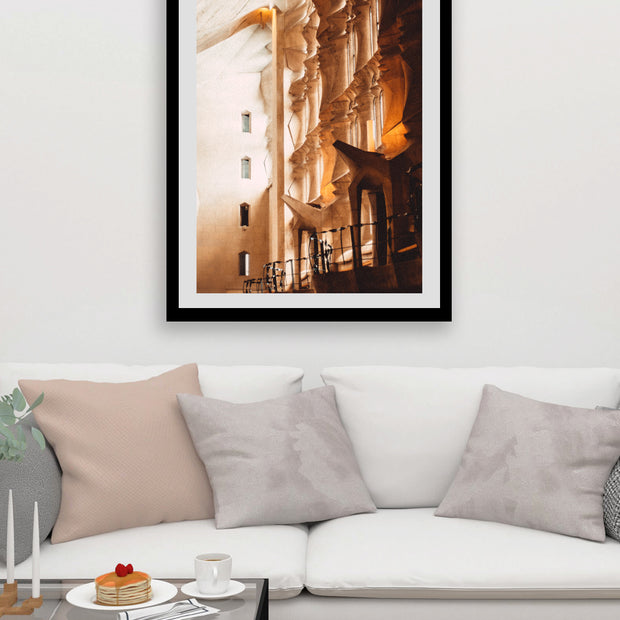 Light and Dark in Sagrada Familia Photo Print - Photography