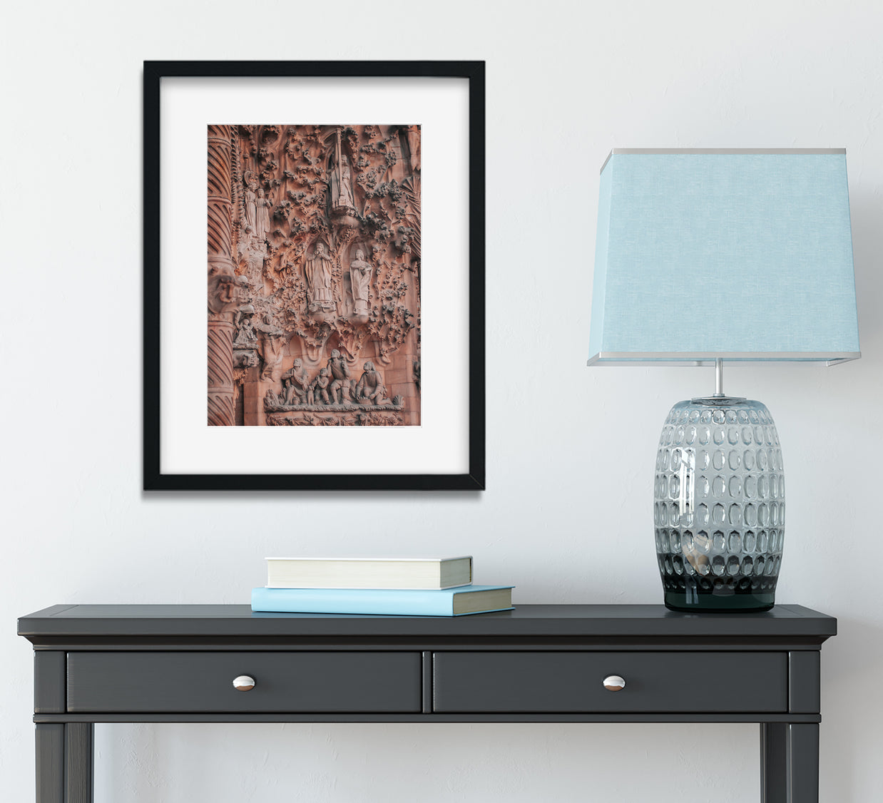 Sagrada Familia Wall of Sorrow Photo Print