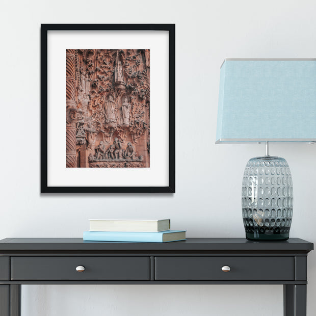 Sagrada Familia Wall of Sorrow Photo Print