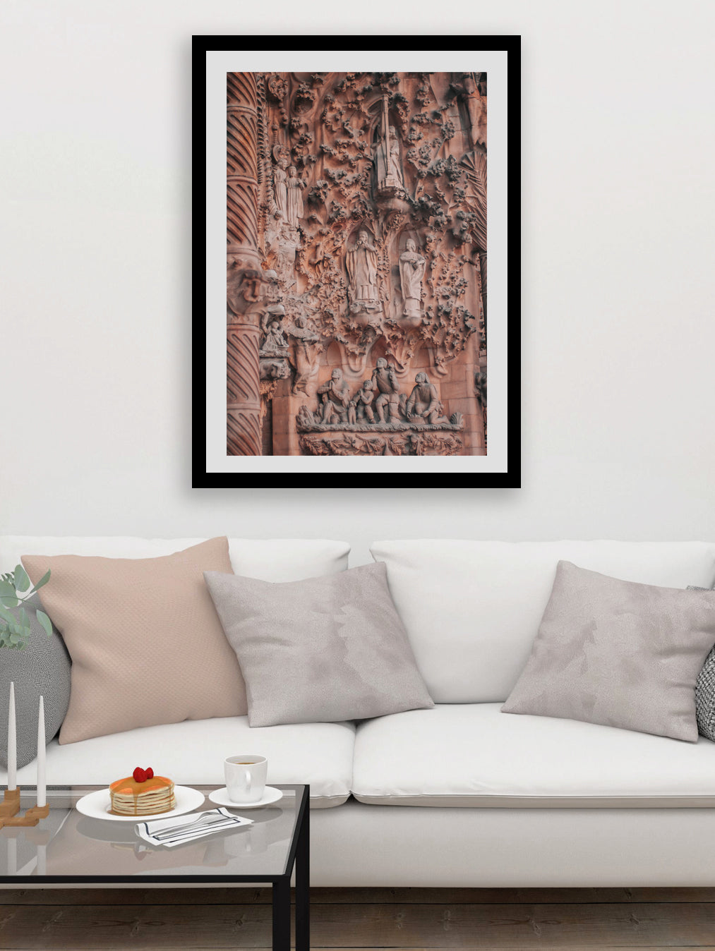 Sagrada Familia Wall of Sorrow Photo Print